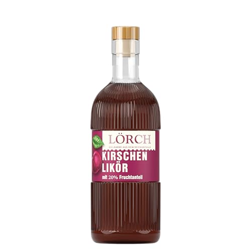 Lörch Kirschlikör aus dem Schwarzwald - der leckere Kirschen Likör mit 20% Fruchtanteil | alc. 20% vol | 1 x 0,5l Lörch Kirschlikör aus dem Schwarzwald - der leckere Kirschen Likör mit 20% Fruchtanteil | alc. 20% vol | 1 x 0,5l von Lörch