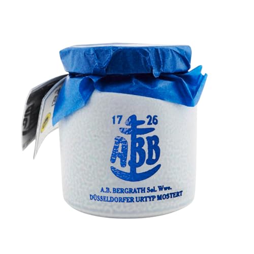 ABB - Düsseldorfer Mostert - "Gruß aus Düsseldorf" - 1 x 250ml – Steinguttopf - Scharf-würziger Senf von Löwensenf