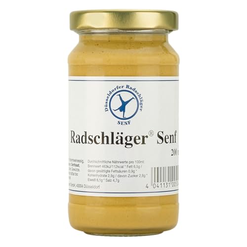 Düsseldorfer Radschläger Senf - 1 x 250ml - Glas von Löwensenf