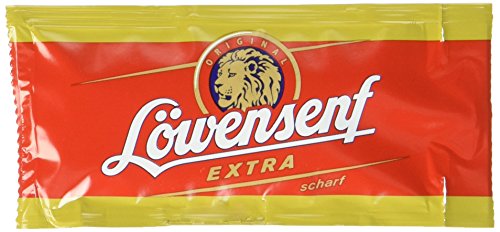 Löwensenf Extra 10ml Portionsbeutel, 120er Pack (120 x 11 g) von Löwensenf