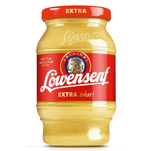 Löwensenf - Extra scharfer Senf 250 ml im Tönnchen - Mit unveränderter Rezeptur seit 1920 mit einzigartiger Schärfe - Für Würstchen, Burger und zum Verfeinern von Grillmarinaden Löwensenf - Extra scharfer Senf 250 ml im Tönnchen - Mit unveränderter Rezeptur seit 1920 mit einzigartiger Schärfe - Für Würstchen, Burger und zum Verfeinern von Grillmarinaden von Löwensenf