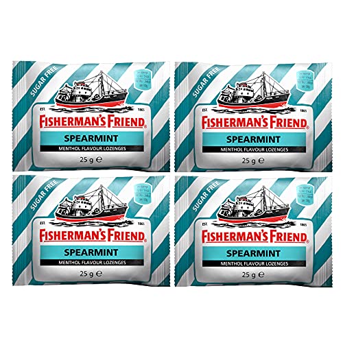 Fisherman's Friend Menthol-Lutschtabletten mit Minze, zuckerfrei, 25 g, 4 Stück von Lofthouse of Fleetwood