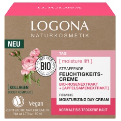 Aktiv glättende Tagescreme mit Rose & Apfelsamen von LOGONA