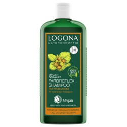 Farbreflex-Shampoo braun-schwarz mit Haselnuss von LOGONA