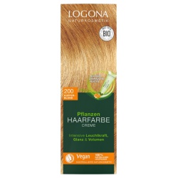 Pflanzen-Haarfarbe-Creme kupferblond Pflanzen-Haarfarbe-Creme kupferblond von LOGONA