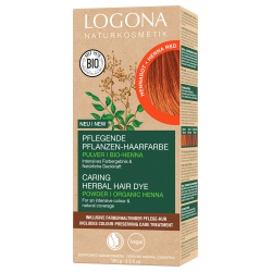 Pflanzen-Haarfarbe-Pulver hennarot von LOGONA