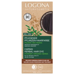 Pflanzen-Haarfarbe-Pulver kaffeebraun von LOGONA