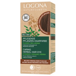 Pflanzen-Haarfarbe-Pulver schokobraun von LOGONA