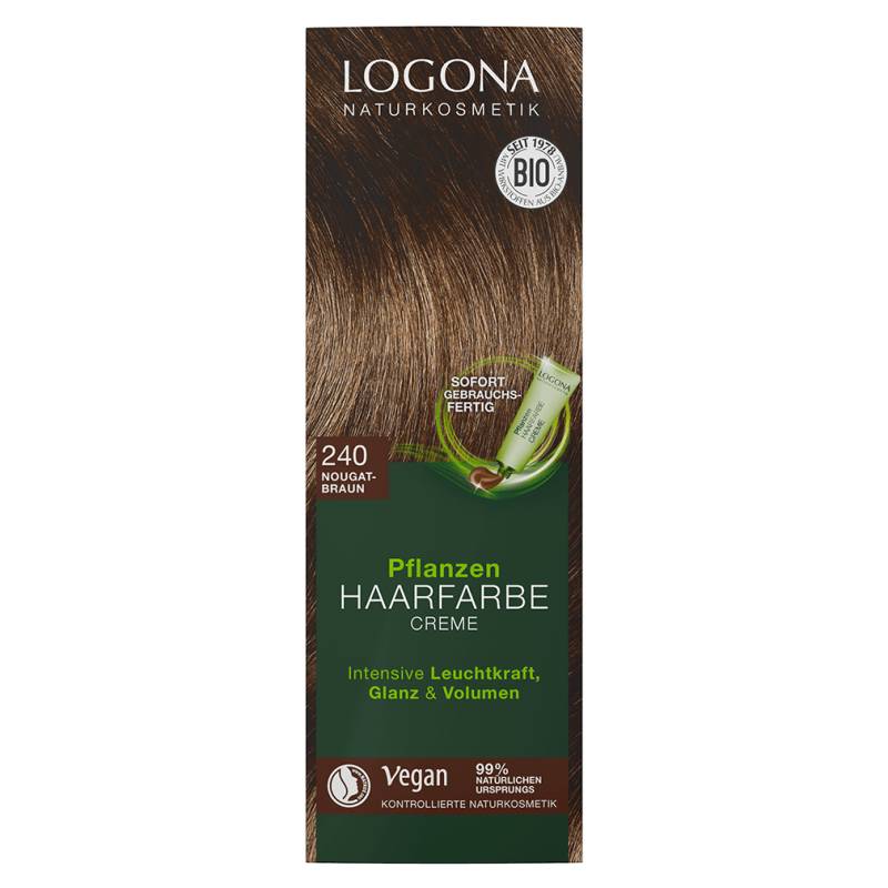 Pflanzenhaarfarbe Creme 240 Nougatbraun von Logona