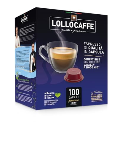 100 Kaffee Kapseln - PassioneMio Oro - Comp. Lavazza A Modo Mio - Lollo kaffee von Lollo