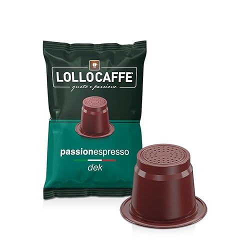 100 kompatible Kapseln PassioNespresso Lollo entkoffeinierter Kaffee Dec Espresso von Lollo Caffè