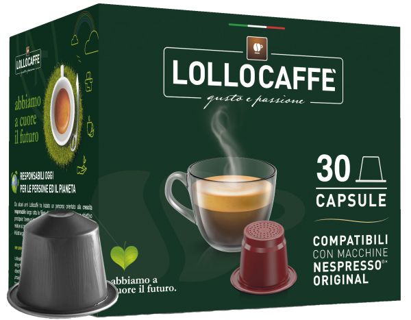 Lollo Caffe Nero Nespresso®*-kompatible Kapseln von Lollo Caffè