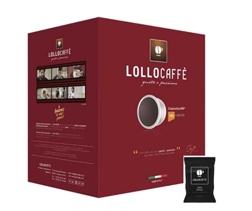 100 Kaffee Kapseln - Nero - Comè. Lavazza Espresso Point - Lollo kaffee von Lollo