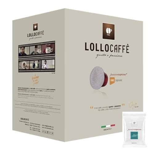 100 Kaffee Kapseln - PassioNespresso Dek - Comp. Nespresso - Lollo kaffee von Lollo