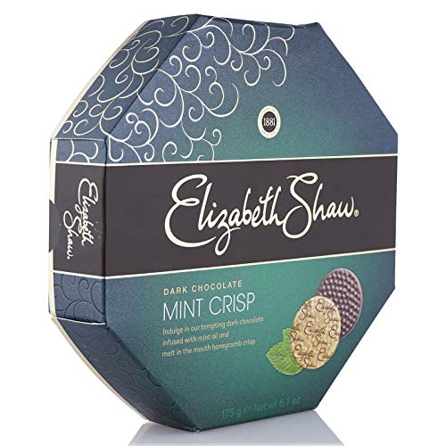Elizabeth Shaw Dark Mint Crisp Chocolates 175g - dunkle Knusperschokolade mit Minze-Geschmack von Elizabeth Shaw