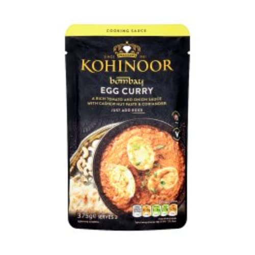 Kohinoor Bombay Egg Curry Kochsoße, 375 g, 10 Stück von London Grocery