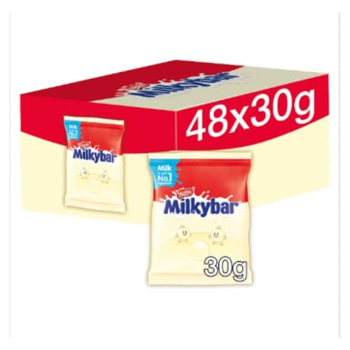 Milkybar Knöpfe, 30 g, 48 Stück pro Beutel. von London Grocery