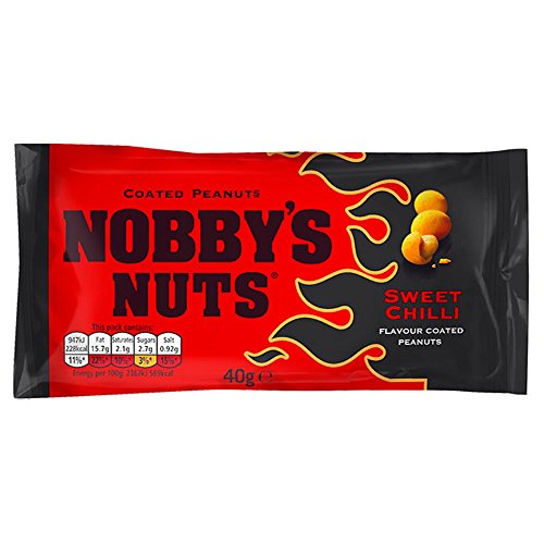 Nobby's Nuts Sweet Chili beschichtet Erdnüsse 40g (20 Stück) von London Grocery