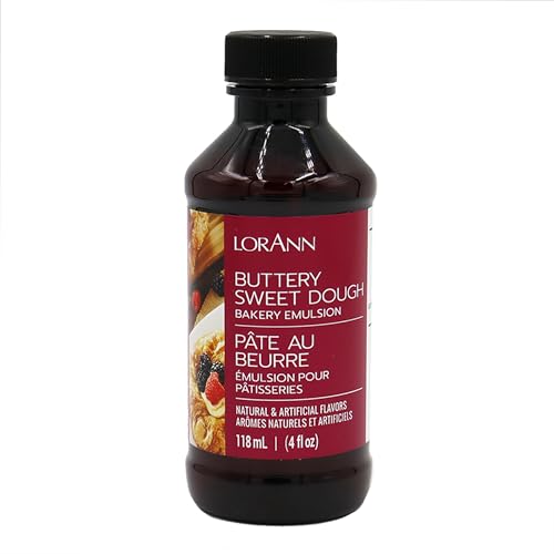 LorAnn Bakery Emulsion Buttery Sweet Dough Backemulsion Lebensmittelaroma Ideal zum Backen von Kuchen Keksen Plätzchen und für Füllungen wie Zuckerguss und Desserts - 118ml LorAnn Bakery Emulsion Buttery Sweet Dough Backemulsion Lebensmittelaroma Ideal zum Backen von Kuchen Keksen Plätzchen und für Füllungen wie Zuckerguss und Desserts - 118ml von LorAnn