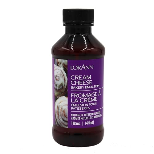 LorAnn Bakery Emulsion Cream Cheese/Frischkäse Backemulsion Lebensmittelaroma Ideal zum Backen von Kuchen Keksen Plätzchen und für Füllungen wie Zuckerguss und Desserts -118ml- LorAnn Bakery Emulsion Cream Cheese/Frischkäse Backemulsion Lebensmittelaroma Ideal zum Backen von Kuchen Keksen Plätzchen und für Füllungen wie Zuckerguss und Desserts -118ml- von LorAnn