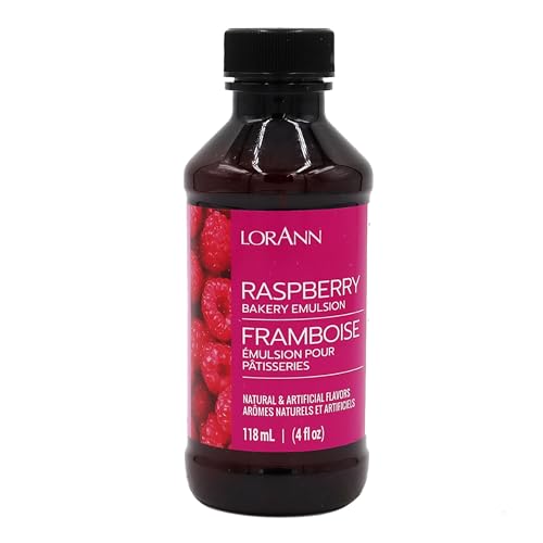 LorAnn Bakery Emulsion Raspberry/Himbeere Backemulsion Lebensmittelaroma Ideal zum Backen von Kuchen Keksen Plätzchen und für Füllungen wie Zuckerguss und Desserts - 118ml LorAnn Bakery Emulsion Raspberry/Himbeere Backemulsion Lebensmittelaroma Ideal zum Backen von Kuchen Keksen Plätzchen und für Füllungen wie Zuckerguss und Desserts - 118ml von LorAnn