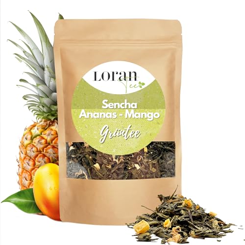 Loran Tee - Grüntee, lose 80g, Grüntee, Premium Qualitat, Abnehmen und Gewichtsverlust Tee, loser Tee, gesund (Grüner Tee Ananas - Mango) Loran Tee - Grüntee, lose 80g, Grüntee, Premium Qualitat, Abnehmen und Gewichtsverlust Tee, loser Tee, gesund (Grüner Tee Ananas - Mango) von Loran Tee