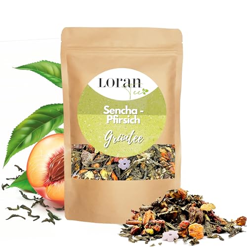 Loran Tee - Grüntee, lose 80g, Grüntee, Premium Qualitat, Abnehmen und Gewichtsverlust Tee, loser Tee, gesund (Grüner Tee Pfirsich) Loran Tee - Grüntee, lose 80g, Grüntee, Premium Qualitat, Abnehmen und Gewichtsverlust Tee, loser Tee, gesund (Grüner Tee Pfirsich) von Loran Tee