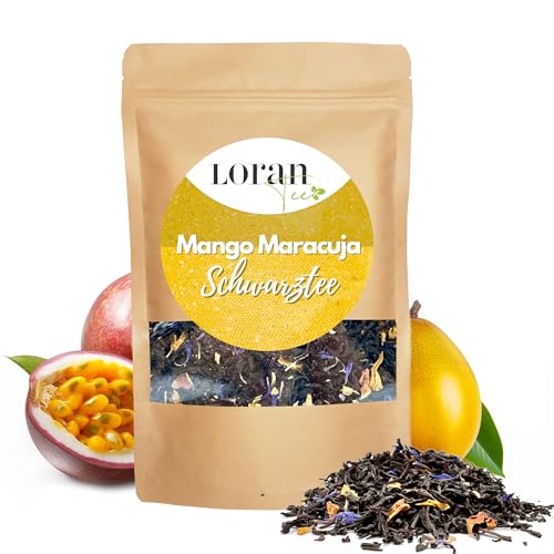 Loran Tee - Schwarzer Tee Mango - Maracuja, 100g, Premium Qualität, Ceylon Tee, lose in Zippbeutel, Loran Tee - Schwarzer Tee Mango - Maracuja, 100g, Premium Qualität, Ceylon Tee, lose in Zippbeutel, von Loran Tee