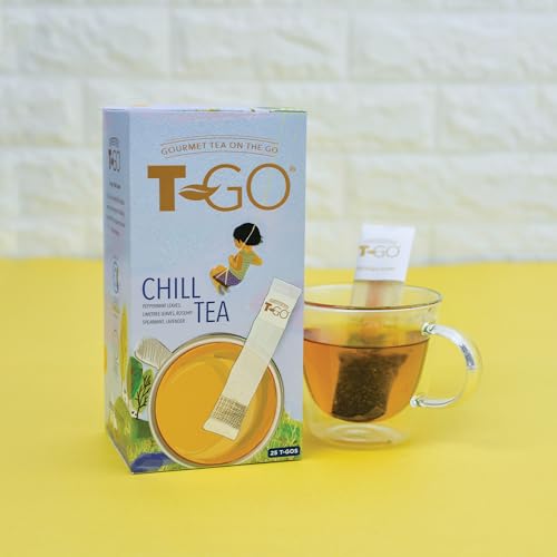 Loran Wellness Tee T-GO Chill Tee Kräuter Tee, Entspannungstee, Teebeutel mit 25 Stäbchen zum Umrühren, Tea für unterwegs von Loran Tee