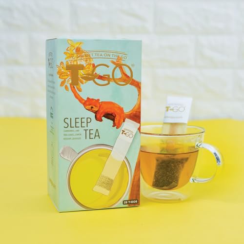 Loran Wellness Tee T-GO Schlaftee Kräuter Tee, Teebeutel mit 25 Stäbchen zum Umrühren, Kräutertee für unterwegs von Loran Tee