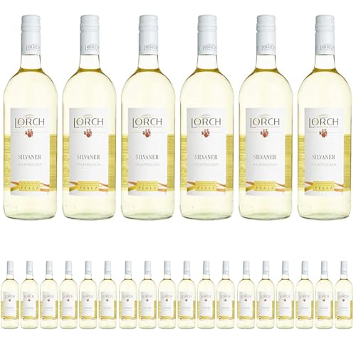 Lorch Silvaner Halbtrocken, (6 x 1l) (Packung mit 4) von Lorch