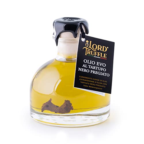 Lord Truffle | Italienisches natives Olivenöl extra mit weißem Trüffel 100 ml, Luxus-Trüffelöl mit weißem Trüffel, Würze für alle Gerichte, 100% italienische hohe Qualität von Lord Truffle