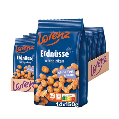 Lorenz Snack World Erdnüsse würzig-pikant, 14er Pack (14 x 150 g) von Lorenz Snack World