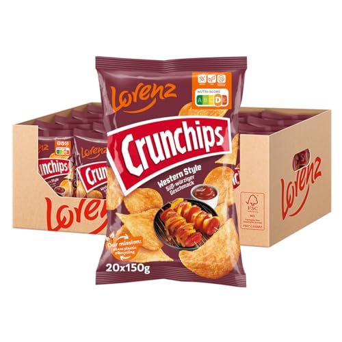 Lorenz Snack World Crunchips Western Style, 20er Pack (20 x 150 g) von Lorenz Snack World