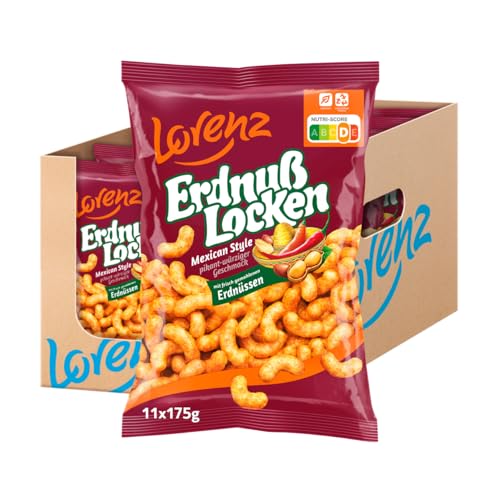 Lorenz Snack World ErdnußLocken Mexican, 11er Pack (11 x 175 g) von Lorenz Snack World