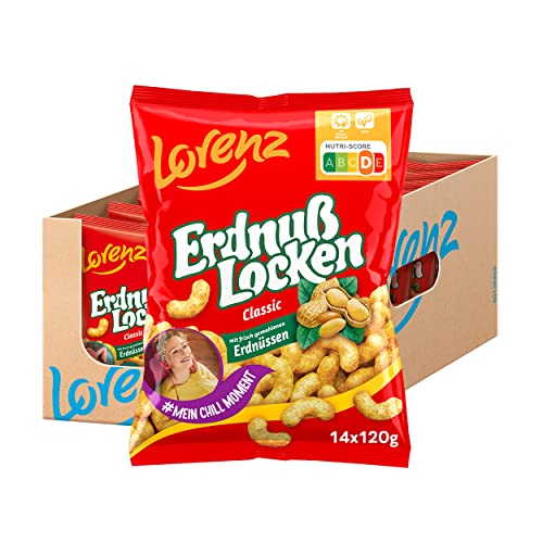 Lorenz Snack World Erdnußlocken Classic, 14er Pack (14 x 120 g) von Lorenz Snack World