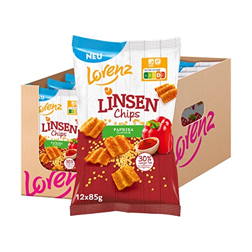 Lorenz Snack World Linsen Chips Paprika, 12er Pack (12 x 85g) von Lorenz Snack World