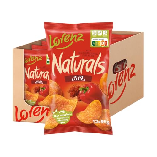 Lorenz Snack World Naturals Milde Paprika, 12er Pack (12 x 95 g) von Lorenz Snack World