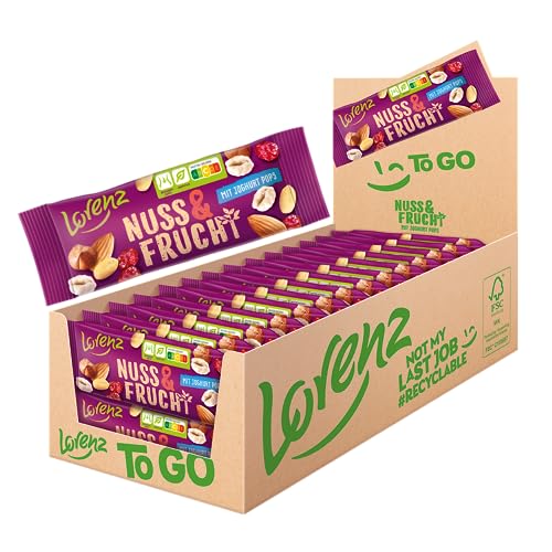 Lorenz Snack World Nuss & Frucht mit Joghurt Pops 40g, 28er Pack, 1 Stück (28er Pack) von Lorenz Snack World