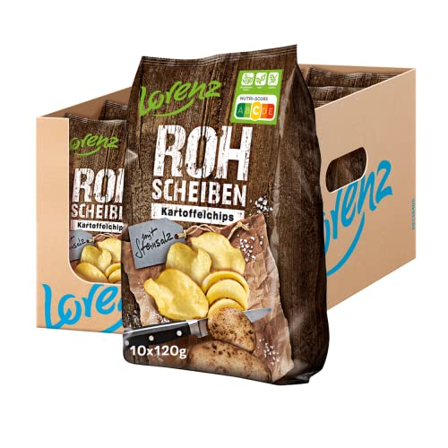 Lorenz Snack World Rohscheiben Steinsalz, 10er Pack (10 x 120 g) von Lorenz Snack World