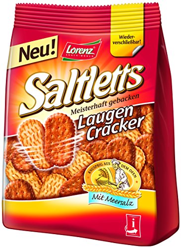 Lorenz Snack World Saltletts Laugencracker 150 g, 6er Pack (6 x 150 g) von Lorenz Snack World