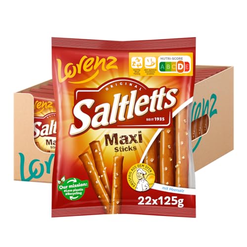 Lorenz Snack World Saltletts Maxi Sticks, 22er Pack (22 x 125 g) von Lorenz Snack World