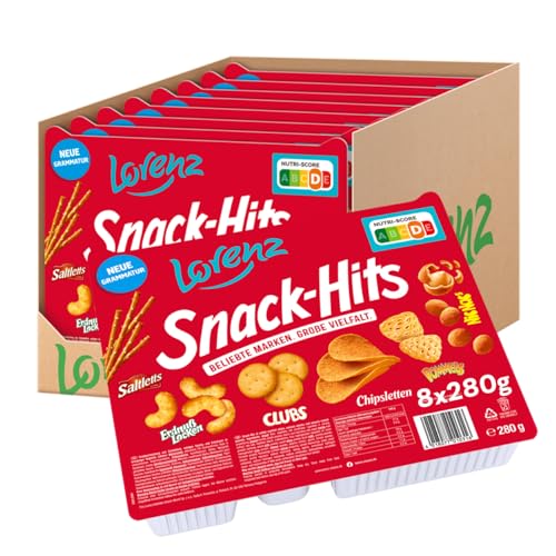 Lorenz Snack World Snack-Hits, 8er Pack (8 x 280 g) von Lorenz Snack World
