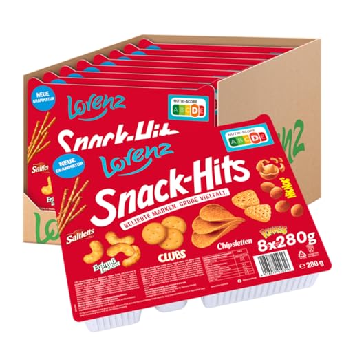 Lorenz Snack World Snack-Hits, 8er Pack (8 x 280 g) von Lorenz Snack World