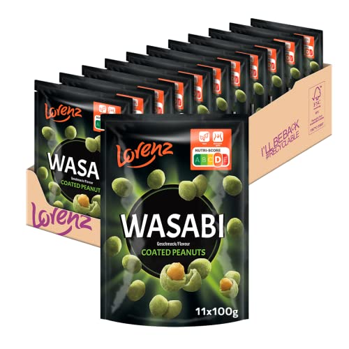 Lorenz Snack World Wasabi Erdnüsse, 11er Pack (11 x 100 g) von Lorenz Snack World