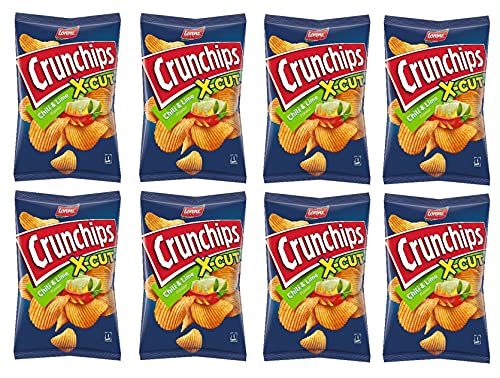 Lorenz Xcut Crunchips Chili & Limette, 150 g, 8 Stück von Lorenz Snack World