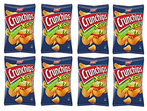 Lorenz Xcut Crunchips Chili & Limette, 150 g, 8 Stück von Lorenz Snack World