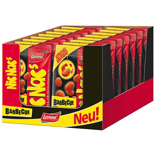 14 Beutel a 110g Lorenz Nic Nac´s Barbeque Erdnüsse Würzmantel von Stadlbauer