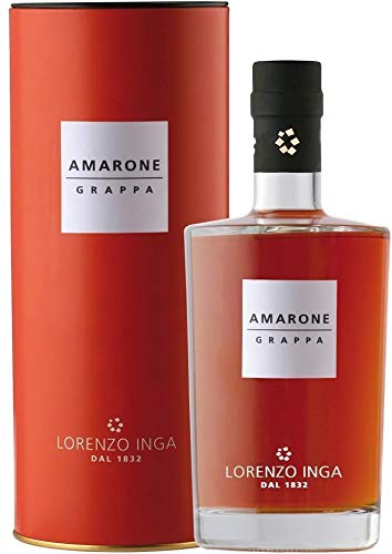Lorenzo Inga Grappa Amarone barrique 40% vol. 0,5L in edler Verpackung von Mcties
