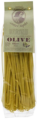 Lorenzo il Magnifico, Fettuccine mit Oliven, Hartweizennudeln mit Oliven, 250 g Lorenzo il Magnifico, Fettuccine mit Oliven, Hartweizennudeln mit Oliven, 250 g von Lorenzo il Magnifico
